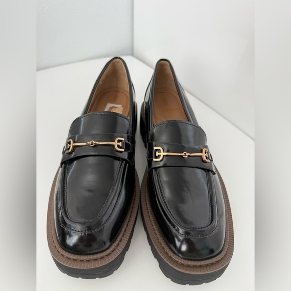 NWOT Sam Edelman Laurs Shiny Black Loafers size 91/2 - Picture 4 of 9
